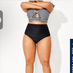 Black High Waist Bikini Bottom